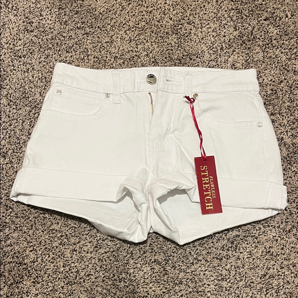 White Denim Shorts